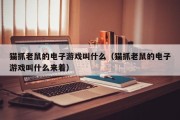 猫抓老鼠的电子游戏叫什么（猫抓老鼠的电子游戏叫什么来着）