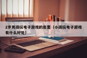2岁男孩玩电子游戏的危害（小孩玩电子游戏有什么好处）
